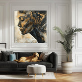 Immagine elegante di una donna che medita